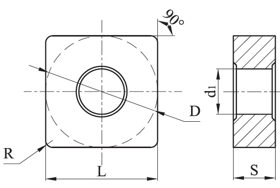 Сменная твердосплавная токарная пластина SNMG150608-P3 BP6215
